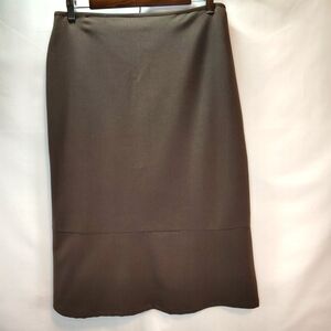 Larry Levine Elegant Brown Pencil Skirt Women's Size 8